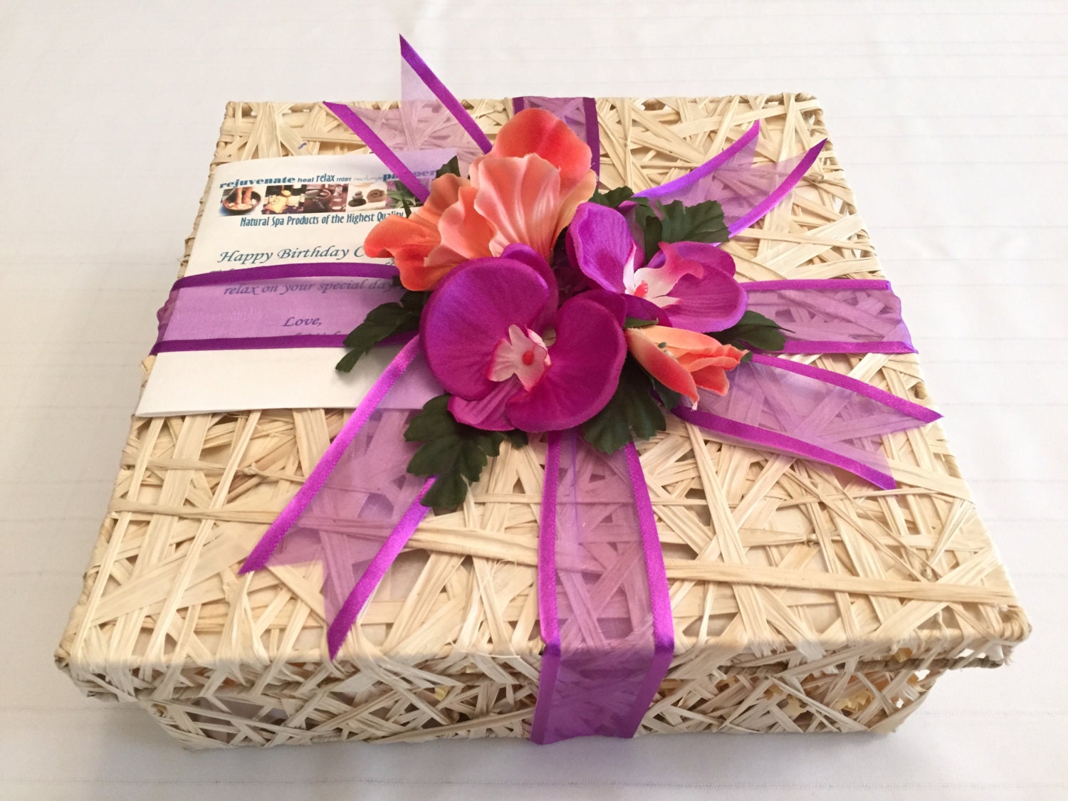 Birthday Spa Sanctuary Gift Basket Etsy