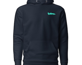 Formuła 1 Mercedes Racing Team Grand Prix Sunday Navy Hoodie (unisex)