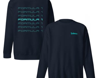 Formuła 1 Mercedes Racing Team Grand Prix Unisex Premium Navy Bluza z kapturem