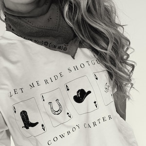 カウボーイ・カーター「レット・ミー・ライド・ショットガン」ビヨンセ ユニセックスTシャツ