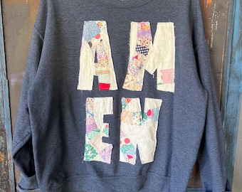 Sweat à capuche matelassé Amen (L)