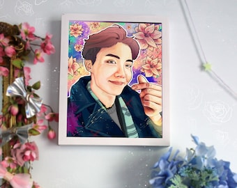 J Hope Art Print BTS Kpop Fanart, Kpop Room Decor Picture Digital Painting Finger Heart