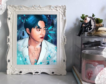 Suho Digital Art Print: Kim Junmyeon Kpop EXO Fanart