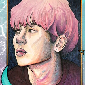 Shinee Jonghyun Art Print: Copic Pen Artwork Fanart Kpop
