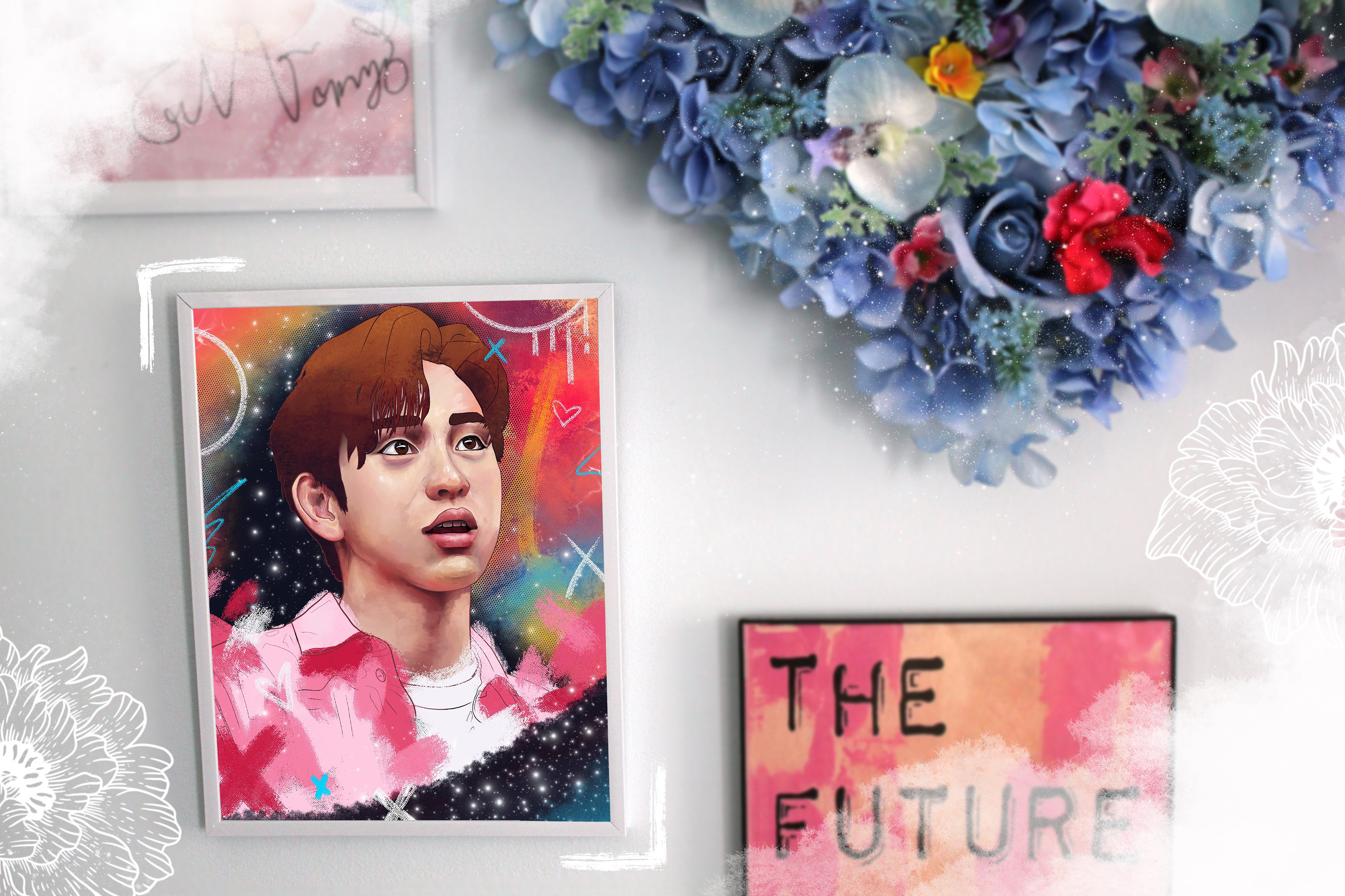 jinyoung park print digital art got7 jj project fanart etsy denmark