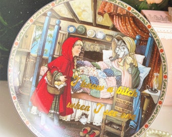 Dirty Dishware: I Know a Bitch When I See One Vintage Plate Wall Hanging Kitchen Decor