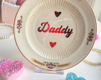Dirty Dishware: Daddy Vintage Plate Wall Hanging Kitchen Decor