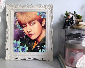 V: BTS Taehyung Digital Art Print KPOP Fanart Bangtan