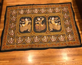 Vintage Burmese Kalaga 86” X 57 1/2”