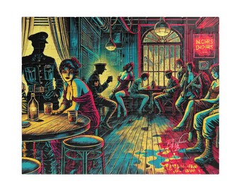 Noir Brothel Scene Jigsaw Puzzle, Adult Activity