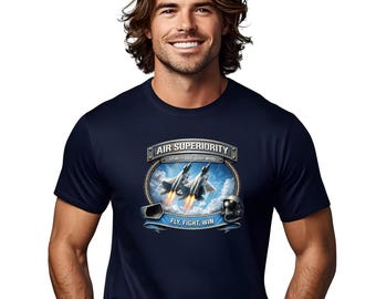 Air Superiority F-22 Raptors Tee | USAF 1st Fighter Wing Military Badge