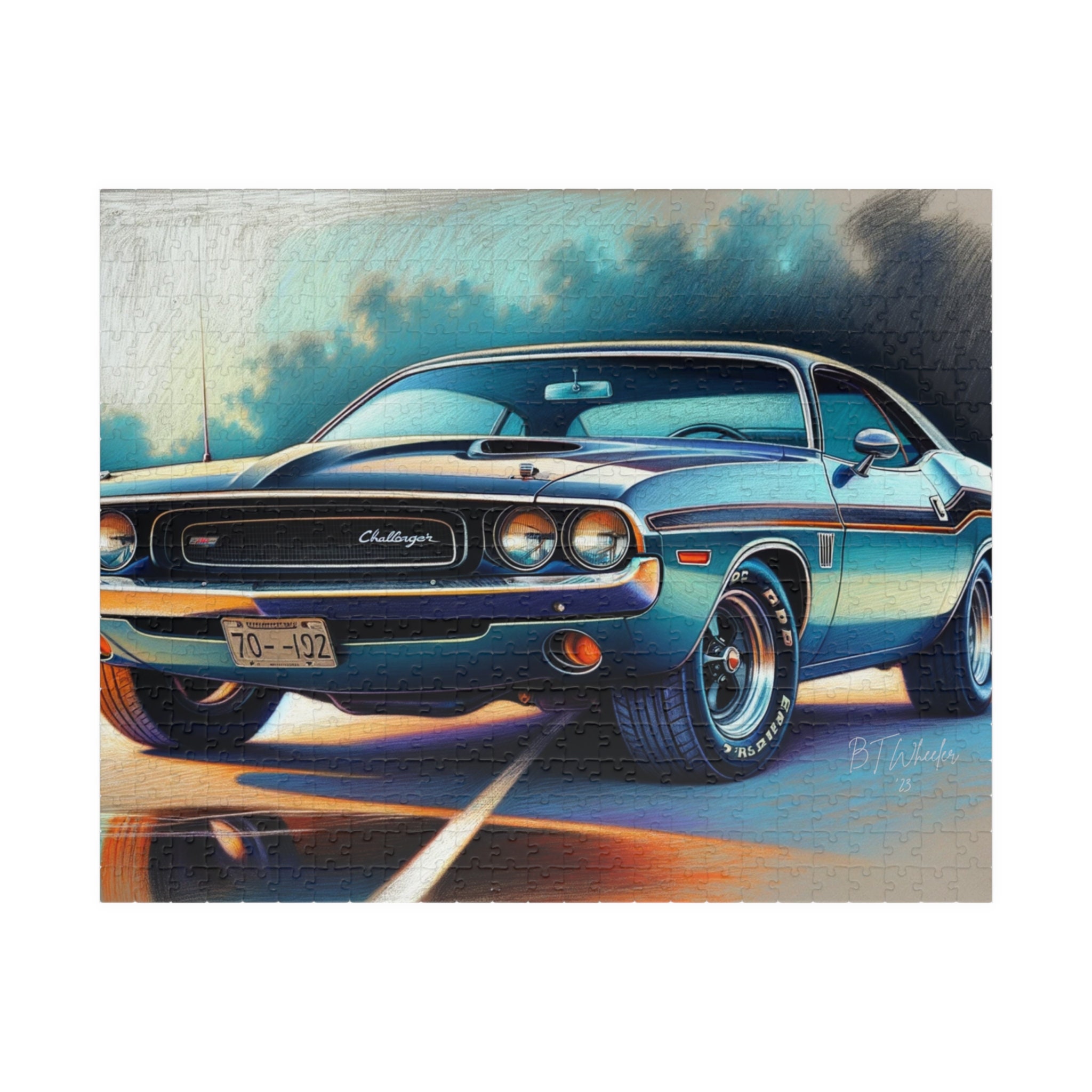 Distinctive Muscle: 1970 Dodge Challenger - Puzzle (110, 252, 520 Distinctive Muscle: 1970 Dodge Challenger - Puzzle (110, 252, 520