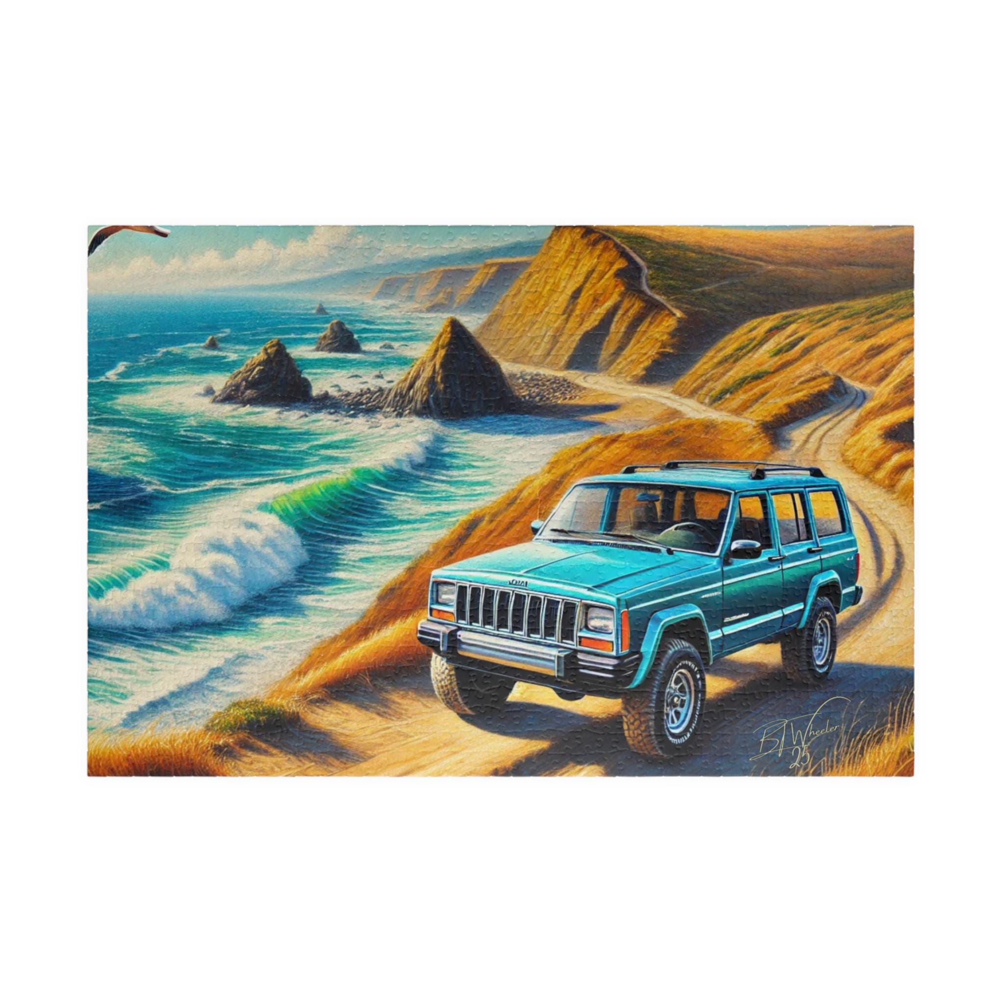 15％OFF ❗️ジープ　デザイン　アートペイント　キャンバス地 Sasquatch Bigfoot Art Print Jeep 4x4 Off Road Rock Climbing Poster