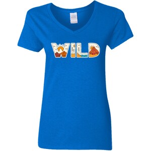 WILD Adventure G500VL Ladies&#39; 5.3 oz. V-Neck T-Shirt