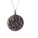 Moon pendant in oxidized silver - realistic moon necklace, unisex pendant