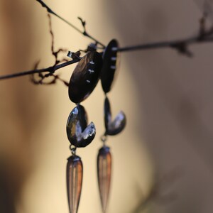 Modern Rose Quartz Earrings - Sparkling Disc Earrings - Lightweight Large Earrings image 9
