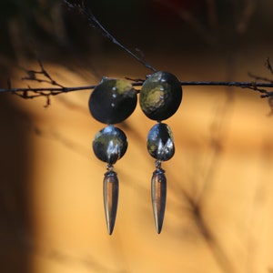 Modern Rose Quartz Earrings - Sparkling Disc Earrings - Lightweight Large Earrings image 7