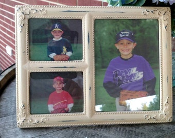 Picture frame holds three pictures. FREE SHIPPING!Item# 811168