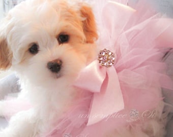 Tulle Dog Tutu , Puppy Tutu, Dog Wedding Tutu, Pet Tulle Skirt