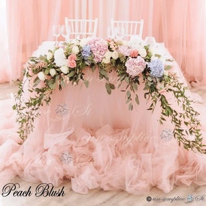 Tulle table skirt rental hotsell