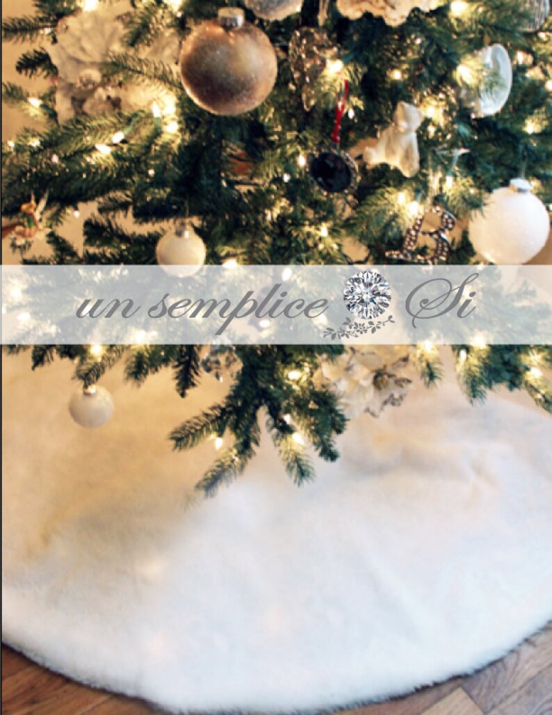 Extra Large Tree Skirt 84 Fur Tree Skirt 72 Etsy