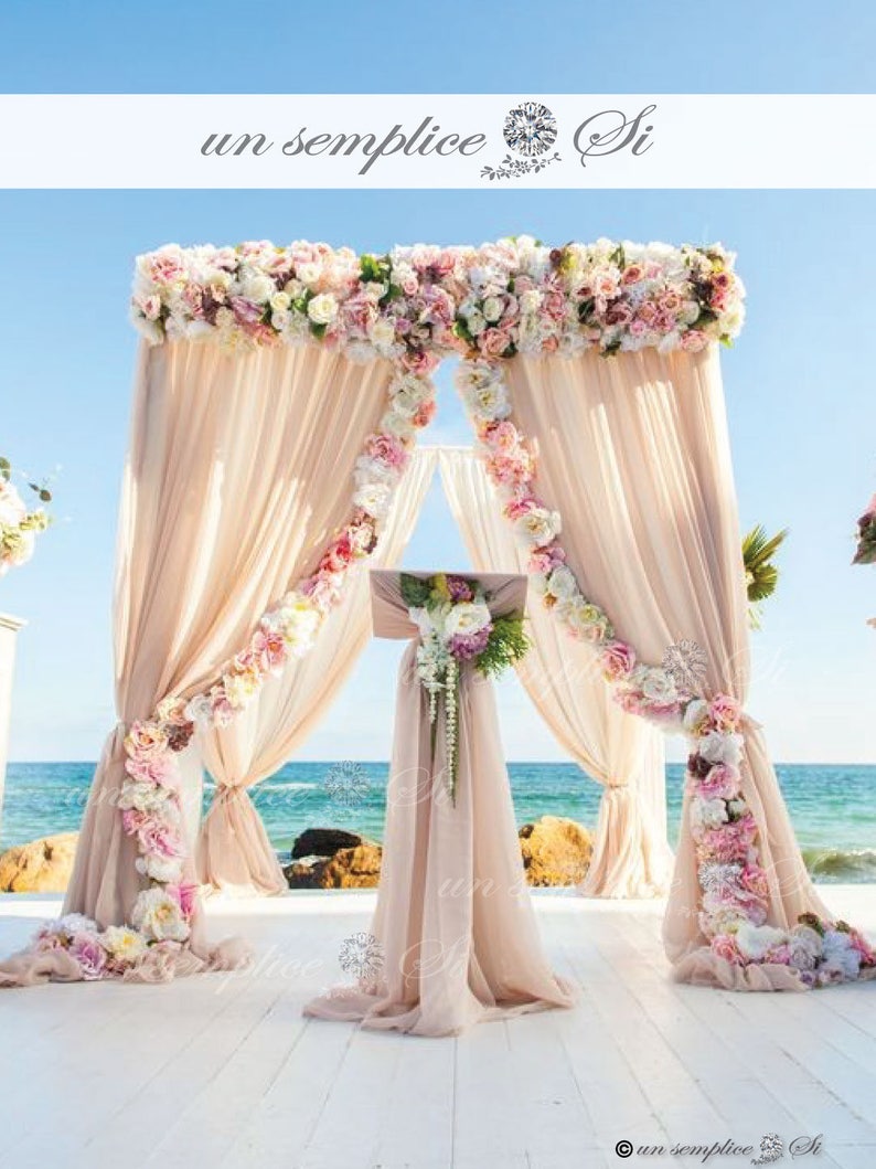 WEDDING Podium Cover Stage Decor Chiffon Tablecloth Chiffon Etsy