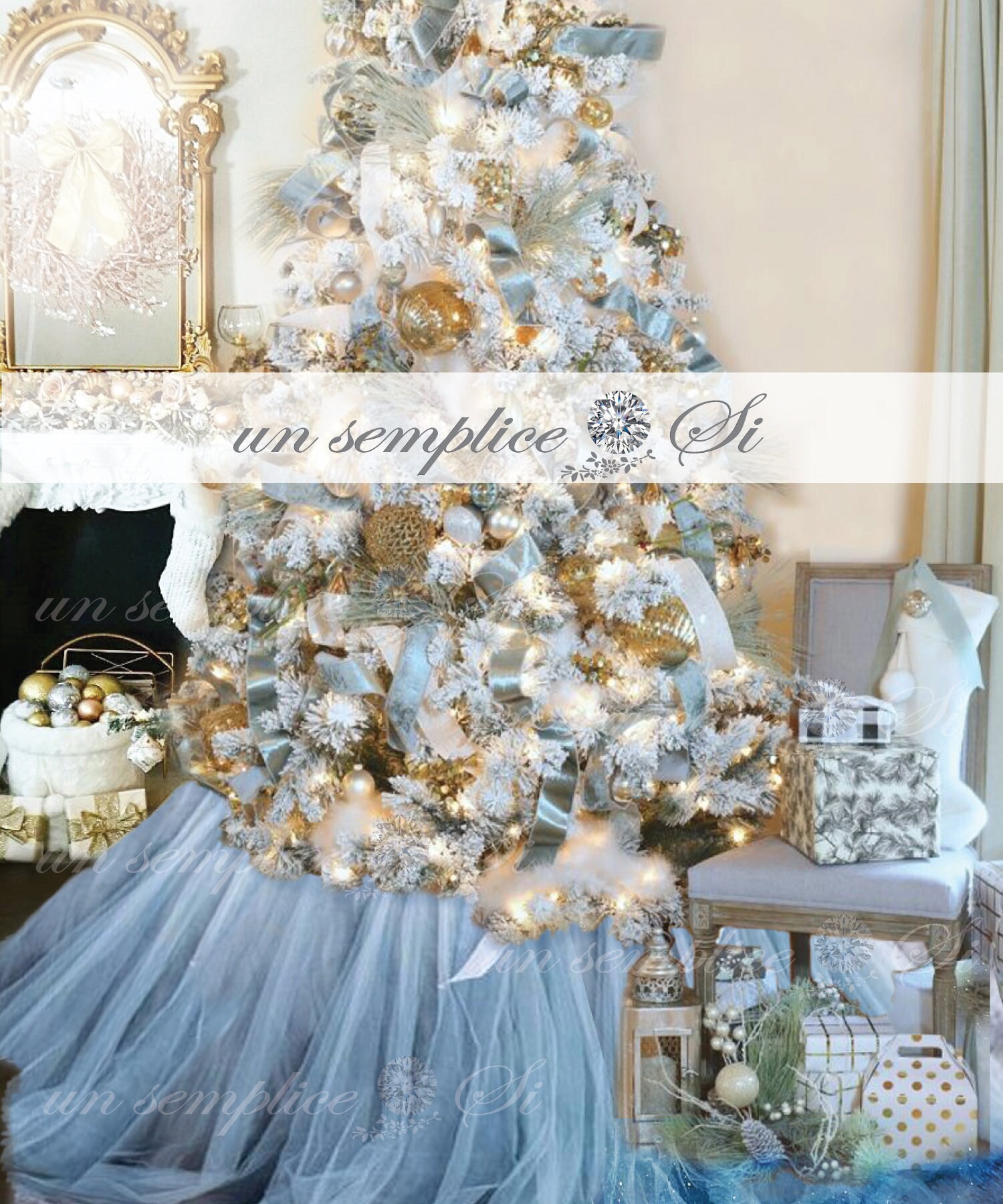 Tulle Christmas Tree Skirt 