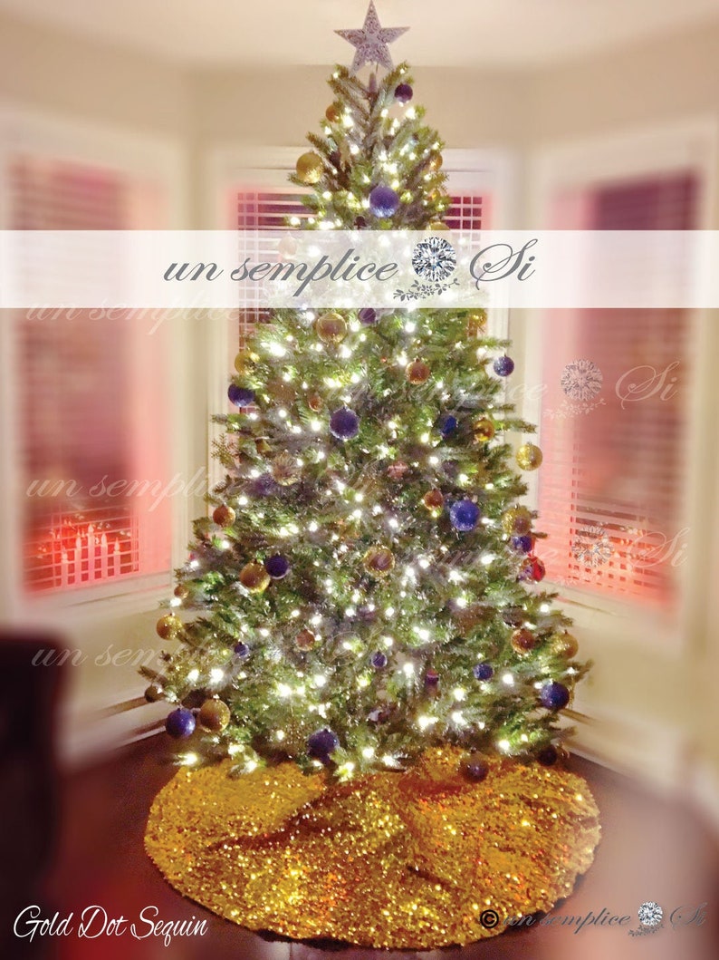 Sequin Tree Skirt ,Sequin Christmas Tree skirt ,FREE SHIPPING ... Largest Color Selection image 2