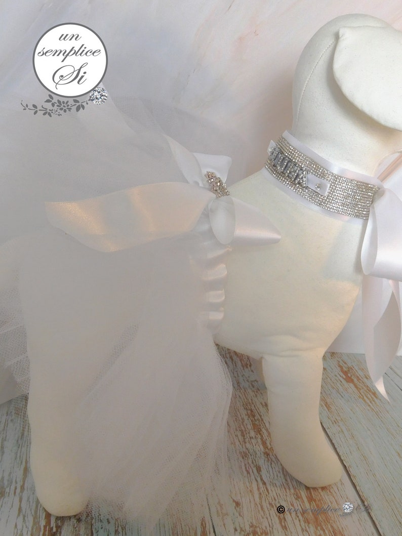 Tulle Dog Tutu Puppy Tutu Dog Wedding Tutu Pet Tulle Skirt Etsy Canada