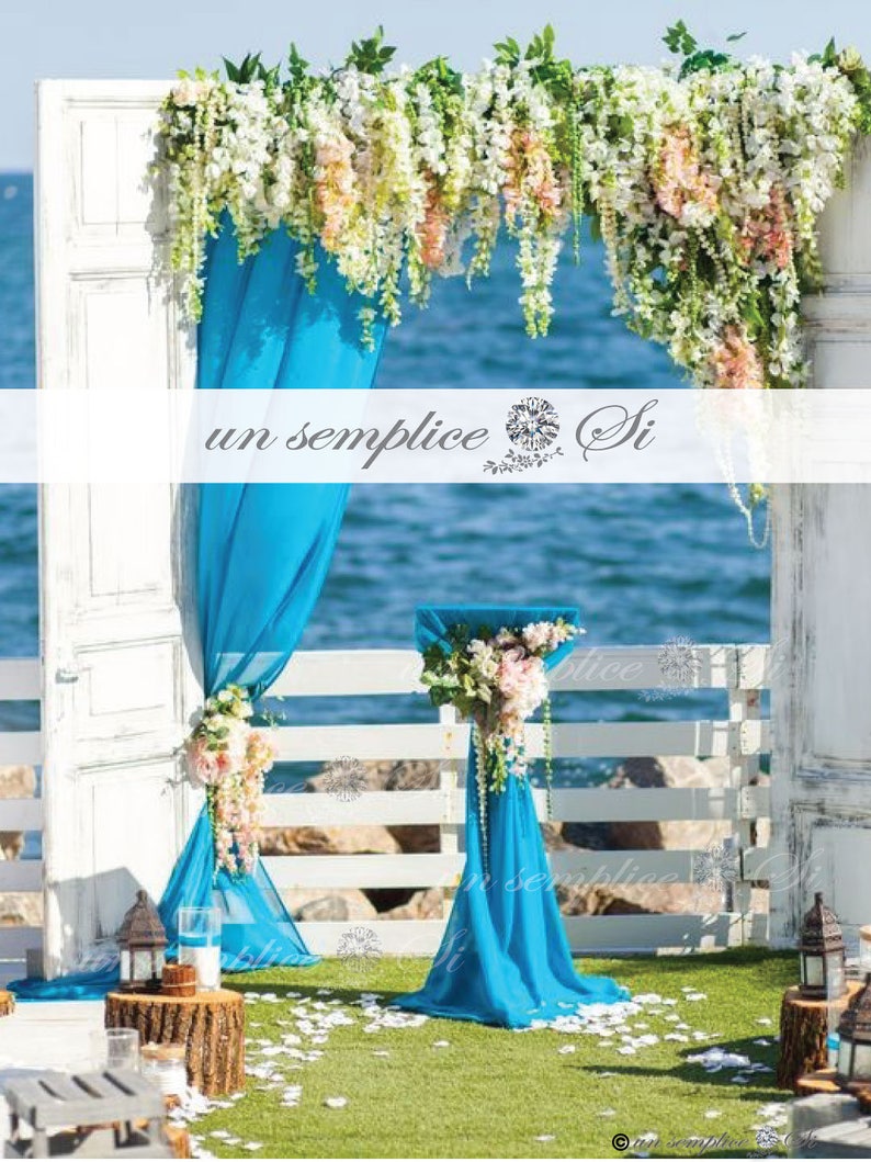 WEDDING Podium Cover Stage Decor Chiffon Tablecloth Chiffon Etsy