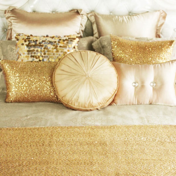 Sequin Throw Pillow Etsy