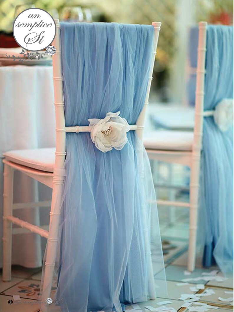 TULLE Chair Sash Chiavari Chair Sash Party Decor Tulle Etsy