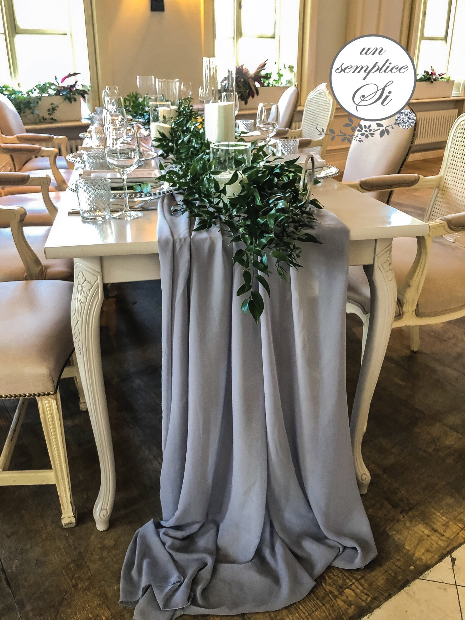 Chiffon Runners Chiffon Table Decor Chiffon Swags Table Etsy