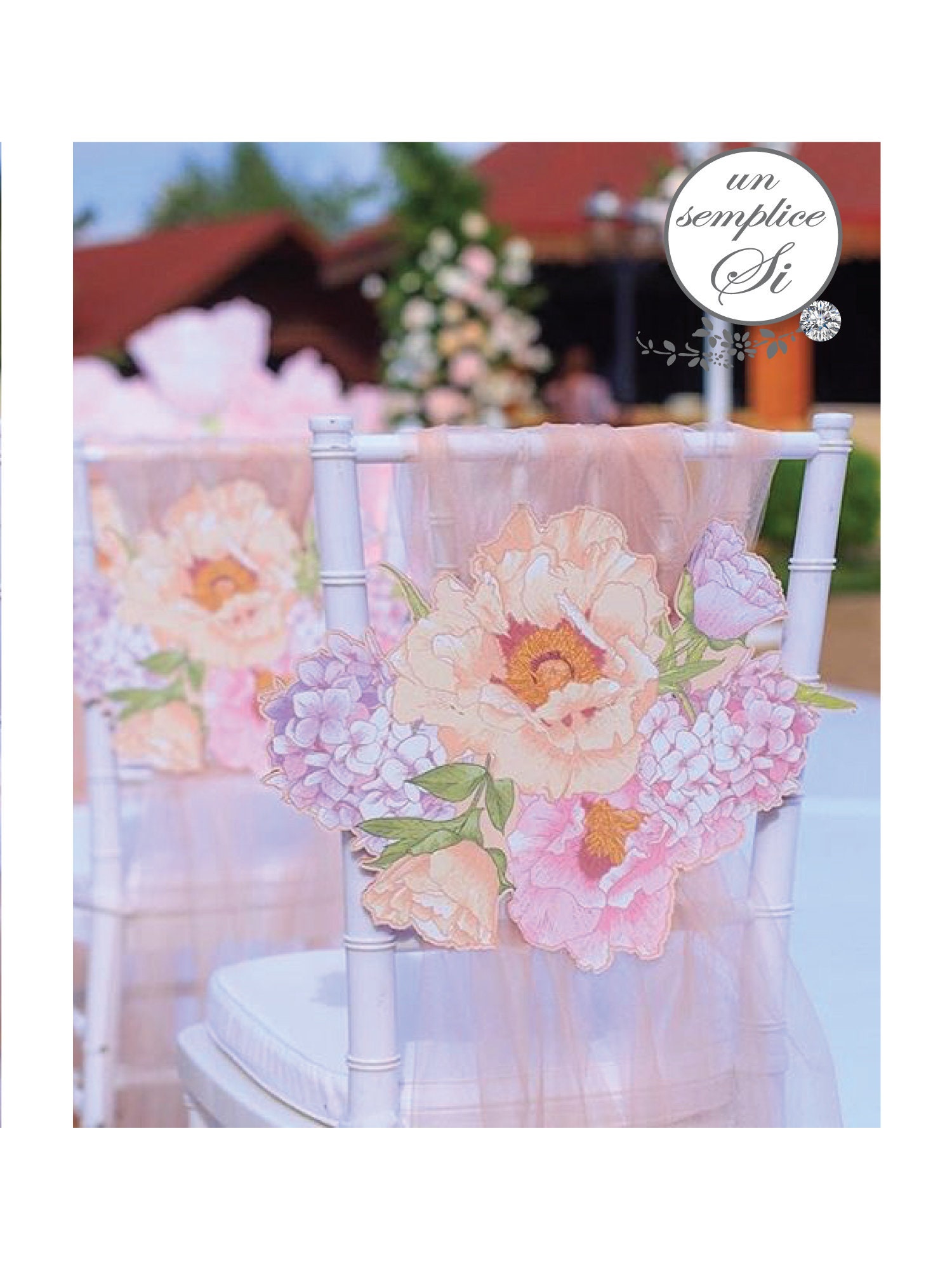 TULLE Chair Sash Chiavari Chair Sash Party Decor Etsy