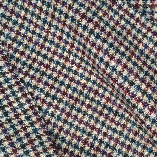 Vintage fabric, 2.7 metres, Houndstooth Check, Cut Length, Sewing, Dressmaking, Jacket Fabric, 1990s, Wool Fabric, Good Quality, Coat, Skirt