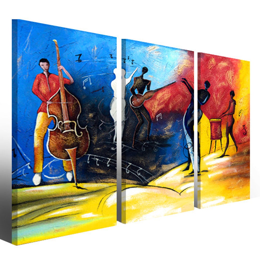Canvas Triptych Print on Canvas Modern Images Furnishings Etsy