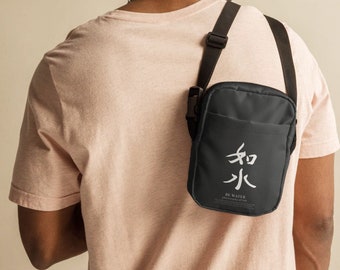 Be Water crossbody bag | Calligraphy bag | Typographical Art fashion bag | 如水 | Minimalist Design | Utility bag | Satchels Bag