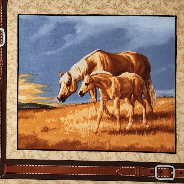Horse Panels for Quilting Etsy