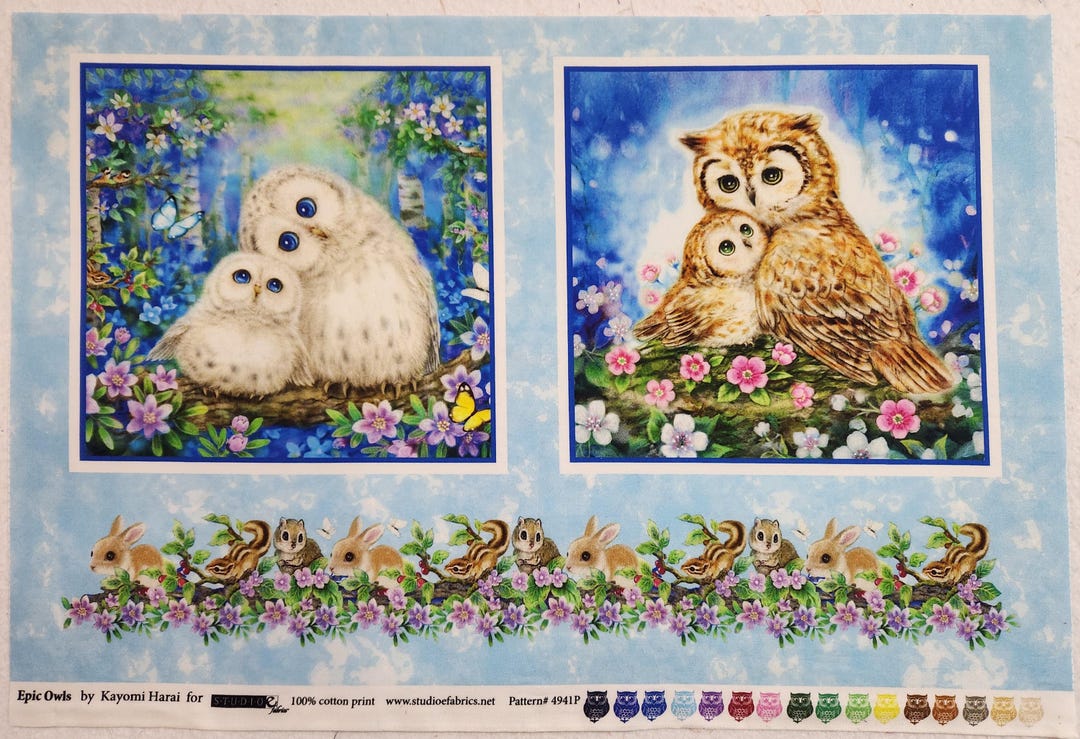 Epic Owls--hexified Panel Quilt Kit - Etsy