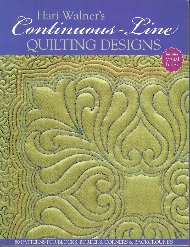 Continuous Line Quilting Designs, Hari Walner, Free Motion Quilting