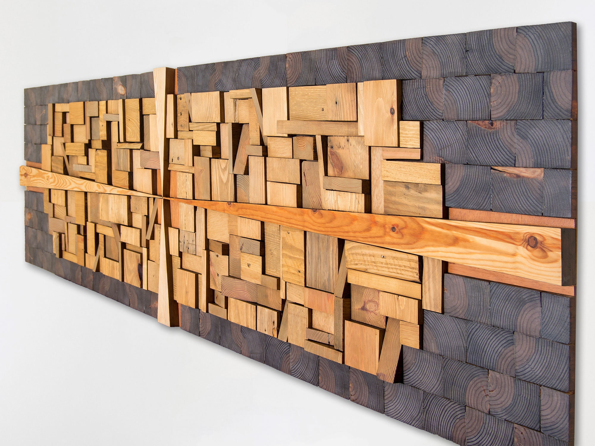 Large wall sculpture Personalize wall art Reclaimed wood Etsy