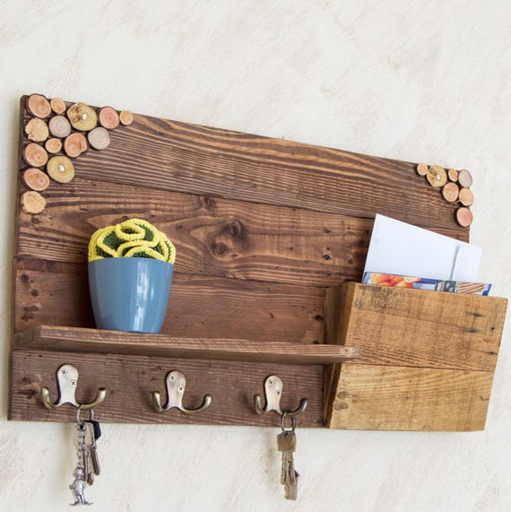 Portachiavi Parete Portachiavi Da Parete Walasis - Design Moderno, Legno Naturale, Organizzazione Per Chiavi E Oggetti Gancio Parete Multifunzione