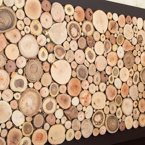 Wood Slice Wall Art | Statement Piece for Modern Interiors | Organic Artwork image 8