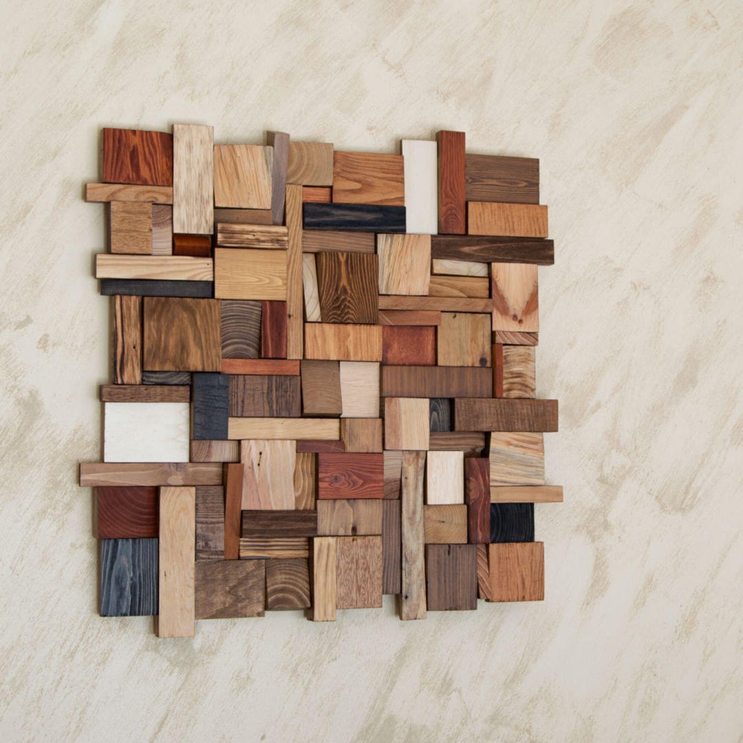 Wood Wall Art: Handcrafted Exclusive Design - Statement Piece for Above ...