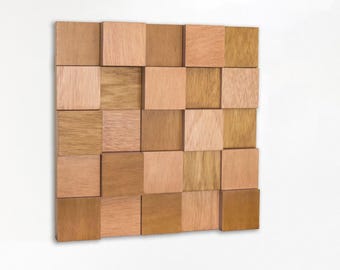 Minimalist Wood Art: Geometric Wood Sculpture for a Modern Living Space