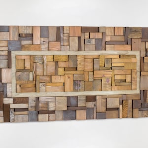 Reclaimed Wood Wall Art: Modern Fine Art for Living Room