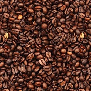 May include: A close-up image of a dense collection of roasted coffee beans. The beans are various shades of brown, with some lighter, golden-brown highlights. The texture is rough and uneven, with each bean showing its unique shape and surface details. The overall impression is of freshly roasted coffee.