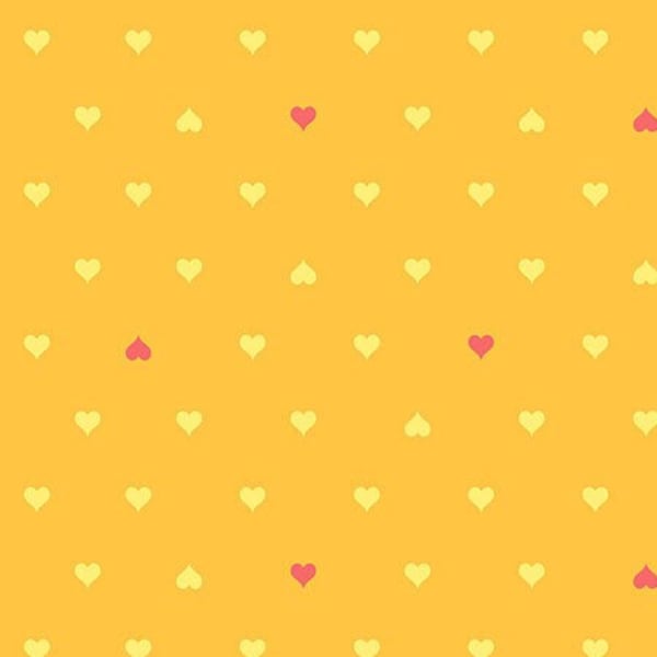 IN STOCK! NEW! Half Yard - Besties Unconditional Love in Buttercup by Tula Pink Tiny Hearts Cotton Fabric by FreeSpirit