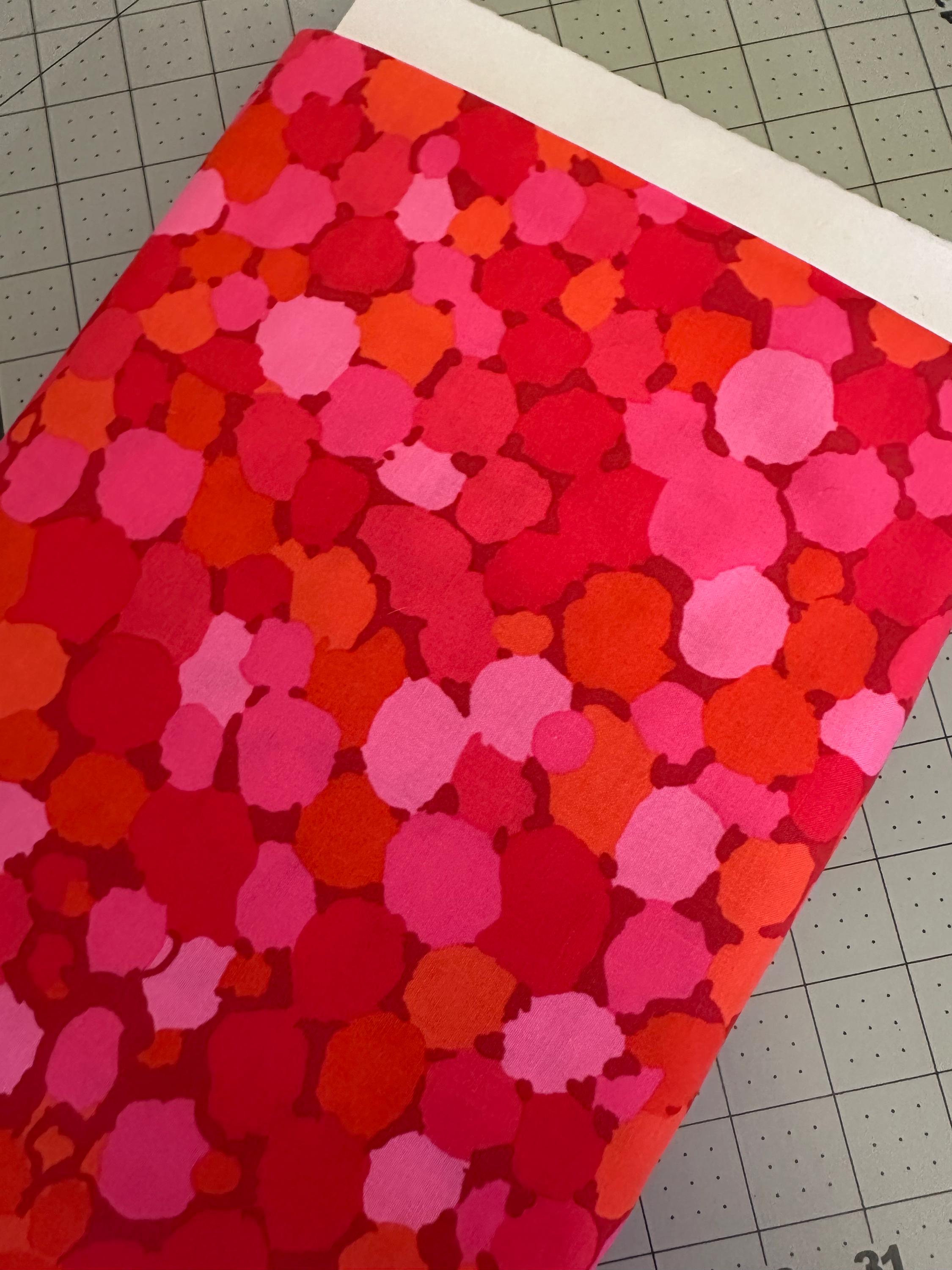 Half Yard Kaffe Fassett Brandon Mably Reflections BM087 in Red