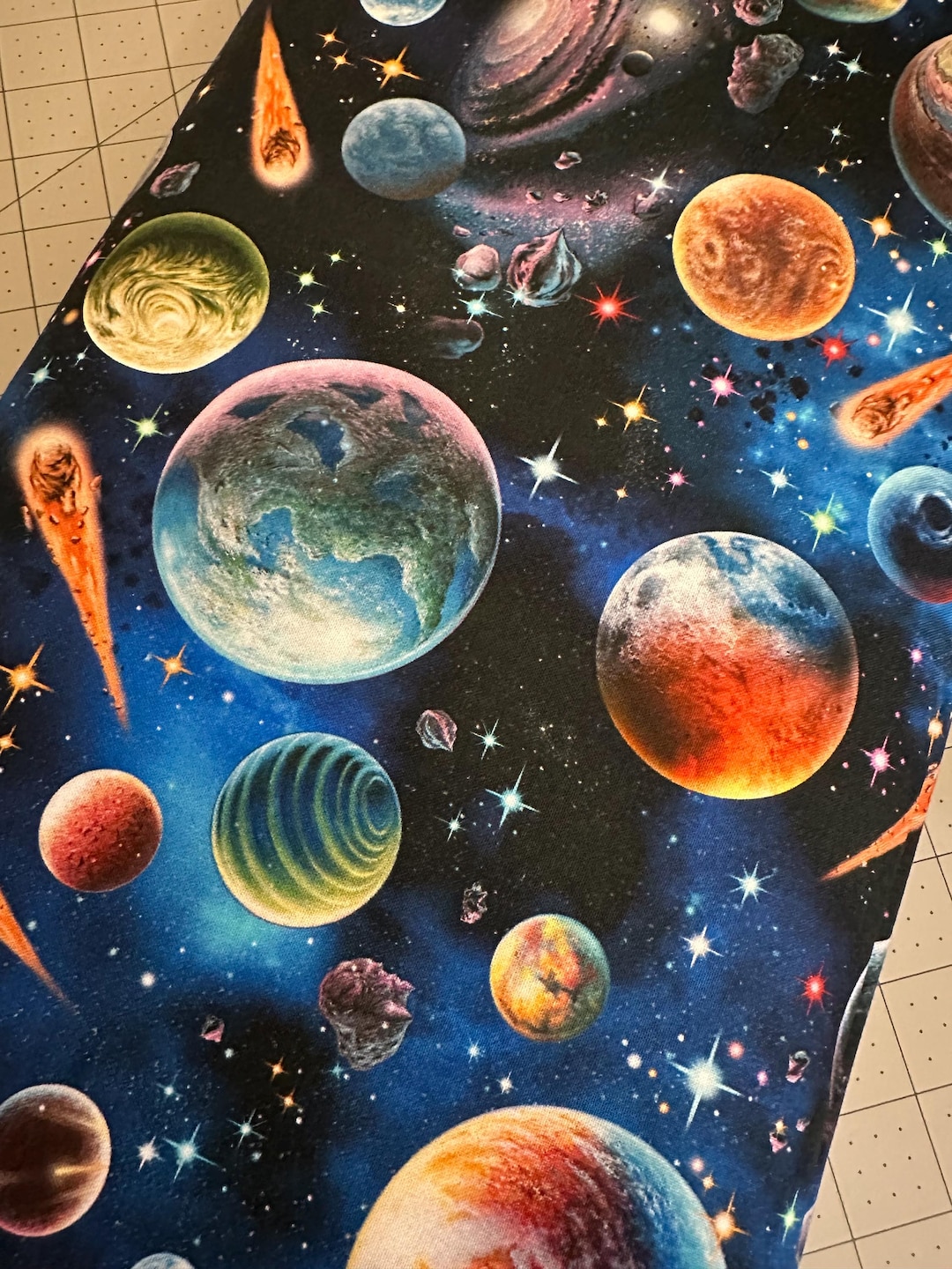 Half Yard - Final Frontier Distant Galaxies by Michael Miller